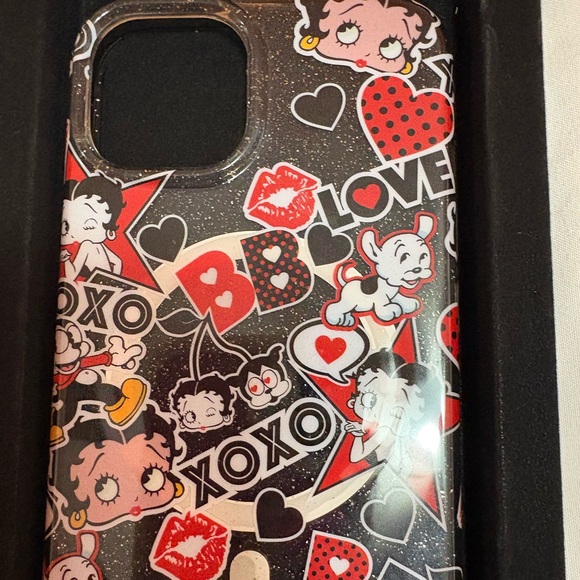 Betty Boop Phone Case with Ring Holder Velvet Caviar. For iPhone 14 - Picture 3 of 4